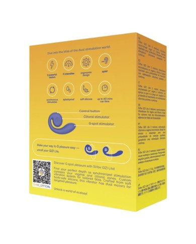 SNAIL VIBE - GIZI LITE VIBRATEUR VIOLET DOUBLE POINT G ET CLITORIAL