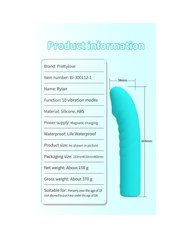 PRETTY LOVE - RYLAN VIBRATEUR G-SPOT BLEU