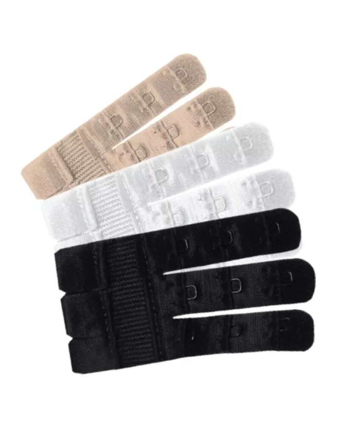 BYE-BRA - RALLONGES DE CONTOUR FLEXIBLES 3 CROCHETS 3 UNITÉS BYE-BRA - RALLONGES DE CONTOUR FLEXIBLES 3 CROCHETS 3 UNITÉS