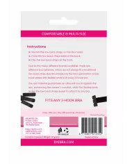 BYE-BRA - ADAPTATEUR DE SOUTIEN-GORGE À DOS OUVERT NOIR & BLANC