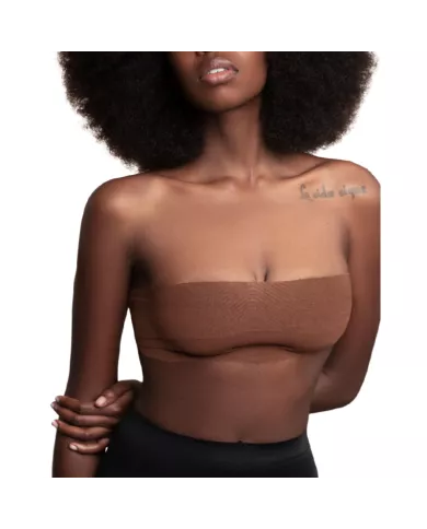 BYE-BRA - BODY TAPE 5 M X 6,5 CM + 3 PAIRES DE CACHE-MATIN MARRON