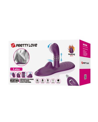 PRETTY LOVE - LUKA VIBRATEUR À POSITION ASSISE AVEC EFFET CHAUFFANT ET TÉLÉCOMMANDE