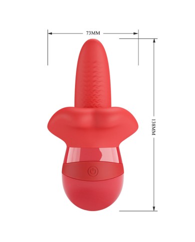 PRETTY LOVE - OBELIA VIBRATEUR À LANGUE AVEC MOUVEMENT ORBITAL