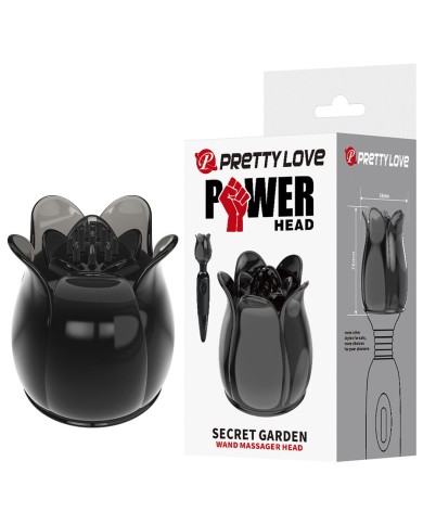 PRETTY LOVE - SECRET GARDEN TÊTE DE MASSAGE NOIRE