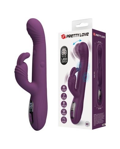 PRETTY LOVE - DEE VIBRATEUR LAPIN MULTIFONCTION OSCILLANT ET À PERCUSSION VIOLET