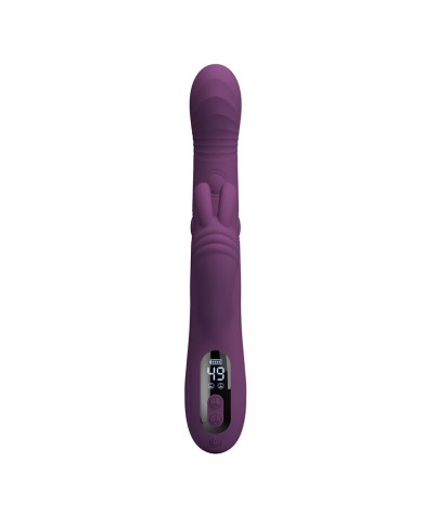 PRETTY LOVE - DEE VIBRATEUR LAPIN MULTIFONCTION OSCILLANT ET À PERCUSSION VIOLET