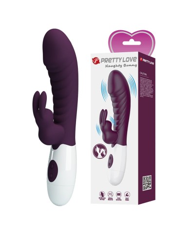 PRETTY LOVE - VIBRATEUR LAPIN NAUGHTY BUNNY 30 FONCTIONS VIOLET