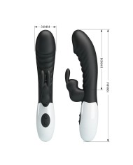 PRETTY LOVE - VIBRATEUR LAPIN NAUGHTY BUNNY 30 FONCTIONS NOIR