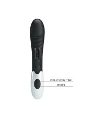 PRETTY LOVE - VIBRATEUR LAPIN NAUGHTY BUNNY 30 FONCTIONS NOIR
