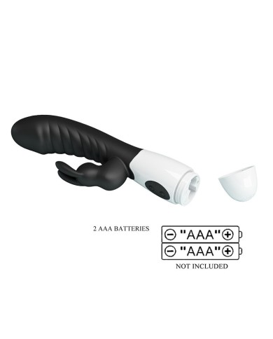 PRETTY LOVE - VIBRATEUR LAPIN NAUGHTY BUNNY 30 FONCTIONS NOIR