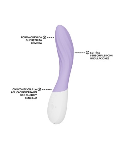 LELO - MONA TWIST VIBRATEUR POINT G RECHARGEABLE CONTRÔLÉ PAR APPLICATION LAVANDE