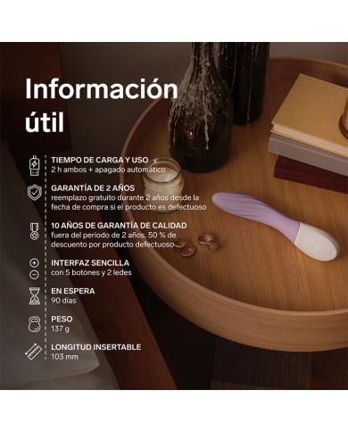 LELO - MONA TWIST VIBRATEUR POINT G RECHARGEABLE CONTRÔLÉ PAR APPLICATION LAVANDE