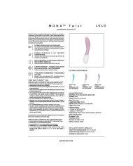 LELO - MONA TWIST VIBRATEUR POINT G RECHARGEABLE CONTRÔLÉ PAR APPLICATION LAVANDE