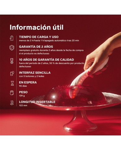 LELO - MONA SPECTRA MASSEUR INTIME À LUMIÈRE ROUGE RECHARGEABLE CONTRÔLÉ PAR APPLICATION