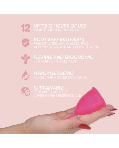 INTIMICHIC - COUPE MENSTRUELLE EN SILICONE MÉDICALE - TAILLE S