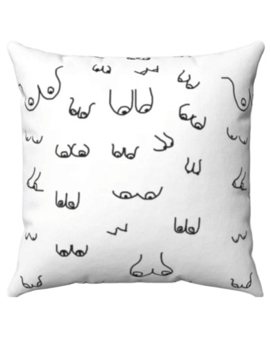 DIABLO PICANTE - COUSSIN DE SEINS 30 X 30 BLANC