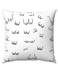 DIABLO PICANTE - COUSSIN DE SEINS 30 X 30 BLANC
