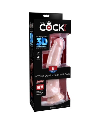 KING COCK - GODE TRIPLE DENSITÉ 18.4 CM