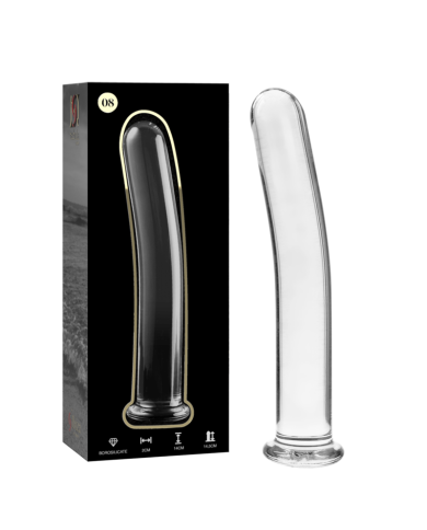 NEBULA SERIES BY IBIZA - MODÈLE 8 GODE EN VERRE BOROSILICATE CLAIR 14.5 CM -O- 2 CM