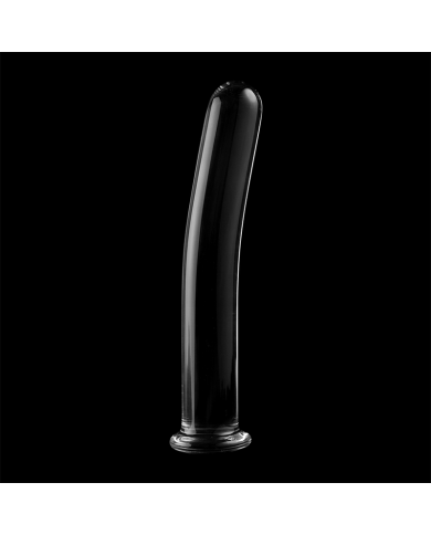 NEBULA SERIES BY IBIZA - MODÈLE 8 GODE EN VERRE BOROSILICATE CLAIR 14.5 CM -O- 2 CM