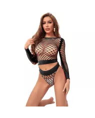 SUBBLIME - 952228 ENSEMBLE 2 PIÈCES  MANCHES LONGUES EN RÉSEILLE NOIR TAILLE UNIQUE SUBBLIME - 952228 ENSEMBLE 2 PIÈCES  MANCHES LONGUES EN RÉSEILLE NOIR TAILLE UNIQUE