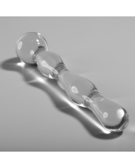 NEBULA SERIES BY IBIZA - MODÈLE 13 GODE EN VERRE BOROSILICATE CLAIR 18 CM -O- 3.5 CM
