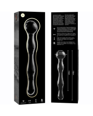 NEBULA SERIES BY IBIZA - MODÈLE 13 GODE EN VERRE BOROSILICATE CLAIR 18 CM -O- 3.5 CM