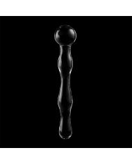 NEBULA SERIES BY IBIZA - MODÈLE 13 GODE EN VERRE BOROSILICATE CLAIR 18 CM -O- 3.5 CM