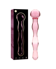 NEBULA SERIES BY IBIZA - MODÈLE 13 GODE EN VERRE BOROSILICATE CLAIR 18 CM -O- 3.5 CM