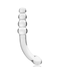 NEBULA SERIES BY IBIZA - MODÈLE 14 GODE EN VERRE BOROSILICATE CLAIR 18.5 CM -O- 3 CM