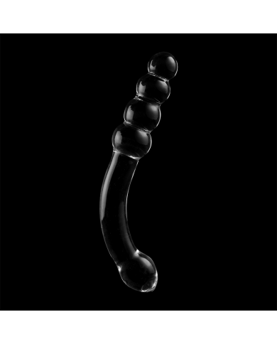 NEBULA SERIES BY IBIZA - MODÈLE 14 GODE EN VERRE BOROSILICATE CLAIR 18.5 CM -O- 3 CM