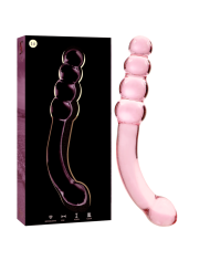 NEBULA SERIES BY IBIZA - MODÈLE 14 GODE EN VERRE BOROSILICATE CLAIR 18.5 CM -O- 3 CM