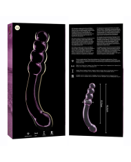 NEBULA SERIES BY IBIZA - MODÈLE 14 GODE EN VERRE BOROSILICATE CLAIR 18.5 CM -O- 3 CM