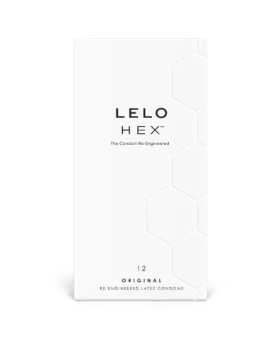 LELO - BOÎTE DE PRÉSERVATIFS HEX 12 UNITÉS