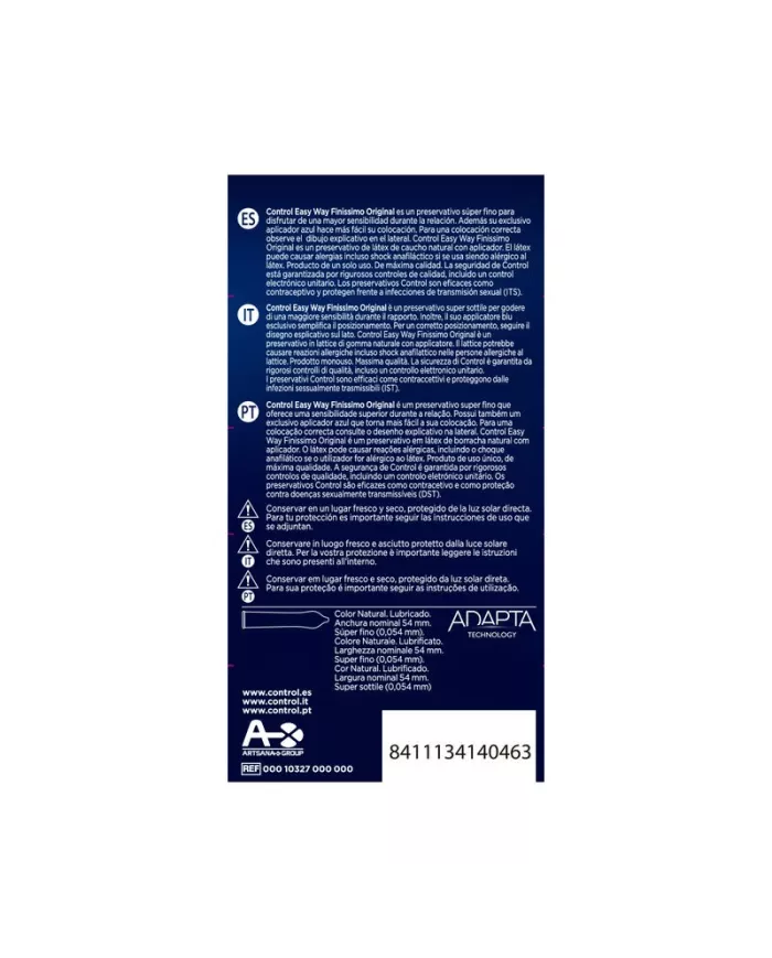 CONTROL - ADAPTA EASY WAY FINISSIMO 10 UNITÉS CONTROL - ADAPTA EASY WAY FINISSIMO 10 UNITÉS