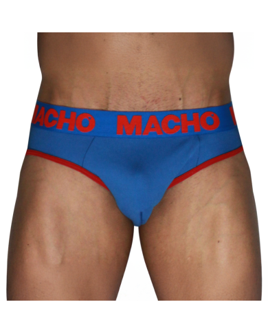 MACHO - MCH005 CLASSIC SLIP BLEU + ROUGE S