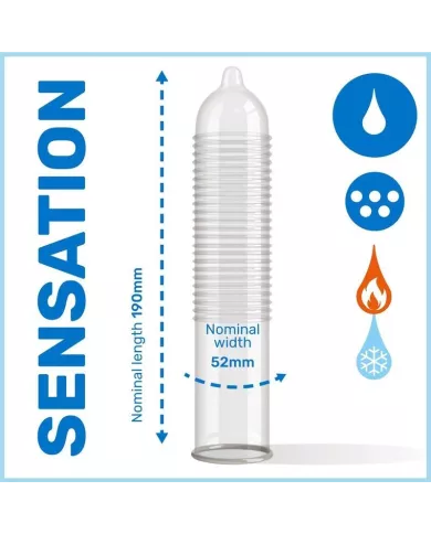 PASANTE - PRÉSERVATIFS CLIMAX 6 EFFET CHALEUR + 6 EFFET FRAIS / 12 UNITÉS