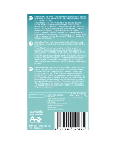 CONTROL - EFFET ICE FEEL COOL 10 UNITÉS