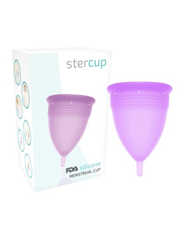 STERCUP - COUPE MENSTRUELLE EN SILICONE FDA LILAS - TAILLE L