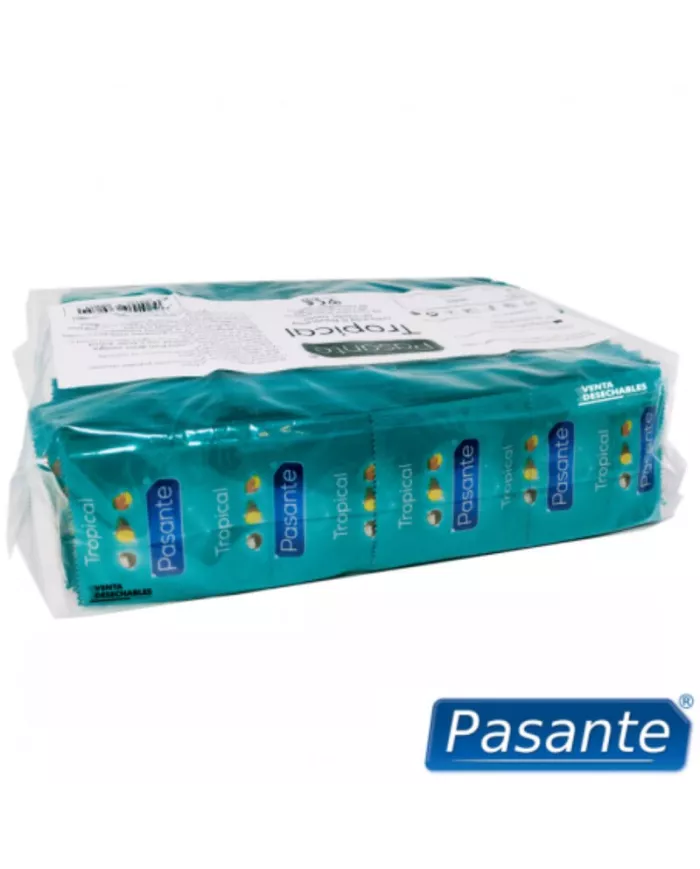 PASANTE - PRÉSERVATIFS TROPICAL SAC 144 UNITÉS PASANTE - PRÉSERVATIFS TROPICAL SAC 144 UNITÉS