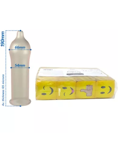 PASANTE - PRÉSERVATIFS SMILEY SAC 144 UNITÉS