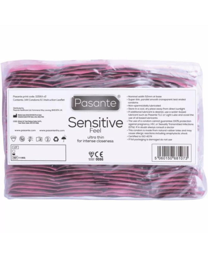 PASANTE - PRÉSERVATIFS SENSIBLES SAC 144 UNITÉS