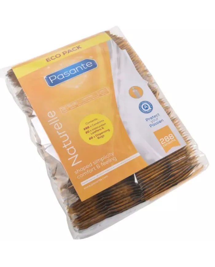 PASANTE - PRÉSERVATIFS ECO PACK NATURELLE SAC 288 UNITÉS PASANTE - PRÉSERVATIFS ECO PACK NATURELLE SAC 288 UNITÉS