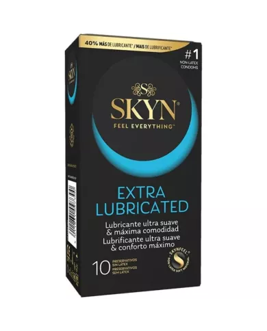 SKYN - PRÉSERVATIF EXTRA LUBRIFIÉ 10 UNITÉS