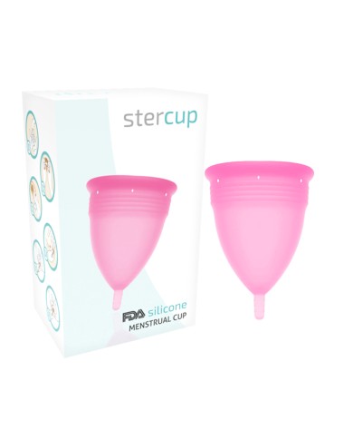 STERCUP - COUPE MENSTRUELLE EN SILICONE FDA ROSE - TAILLE S