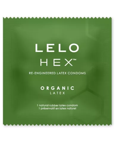 LELO - HEX BOÎTE DE PRÉSERVATIFS BIOLOGIQUES 3 UNITÉS