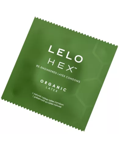 LELO - HEX BOÎTE DE PRÉSERVATIFS BIOLOGIQUES 3 UNITÉS