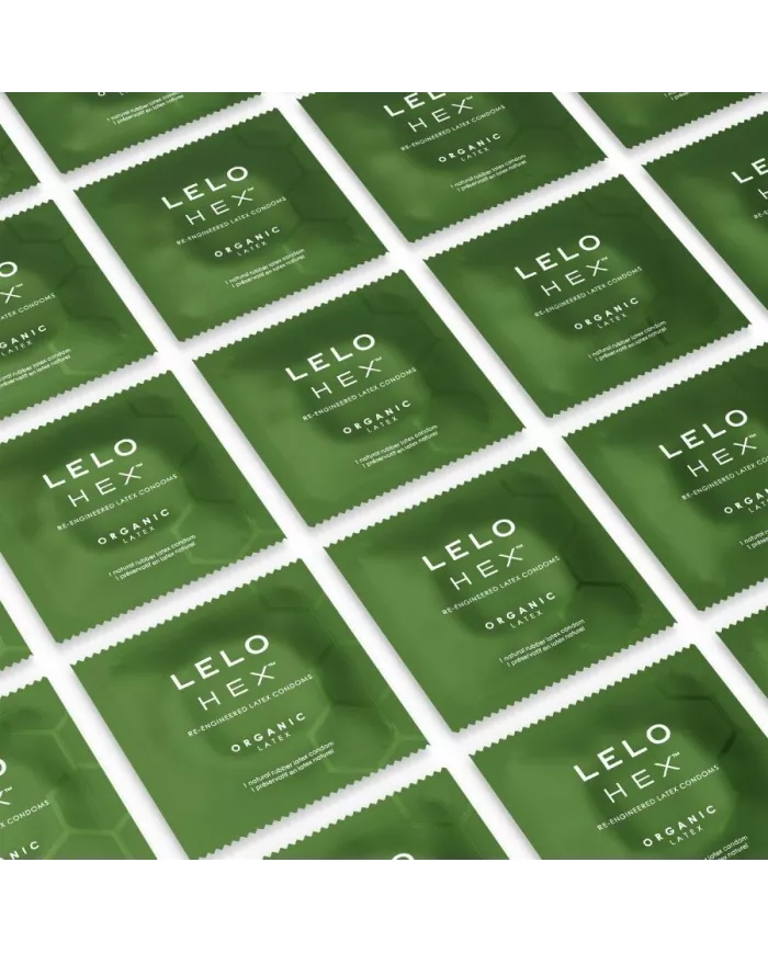 LELO - HEX BOÎTE DE PRÉSERVATIFS BIOLOGIQUES 3 UNITÉS