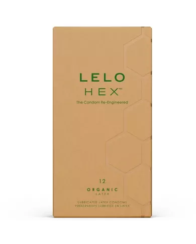 LELO - HEX BOÎTE DE PRÉSERVATIFS BIOLOGIQUES 12 UNITÉS