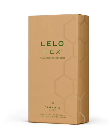 LELO - HEX BOÎTE DE PRÉSERVATIFS BIOLOGIQUES 12 UNITÉS